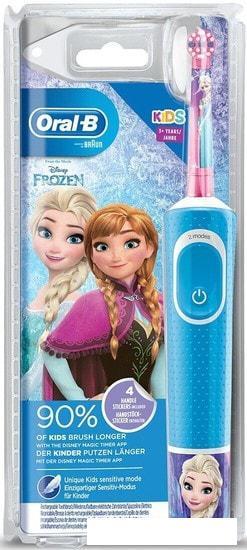 Электрическая зубная щетка Braun Oral-B Kids Frozen D100.413.2K - фото 2 - id-p216260313