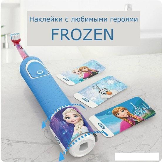Электрическая зубная щетка Braun Oral-B Kids Frozen D100.413.2K - фото 7 - id-p216260313