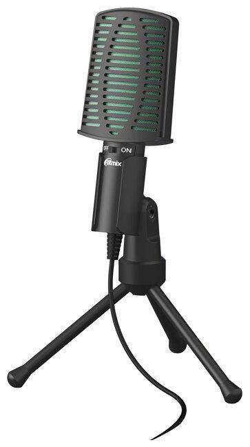 Настольный игровой микрофон RITMIX RDM-126 BLACK-GREEN - фото 4 - id-p216154694
