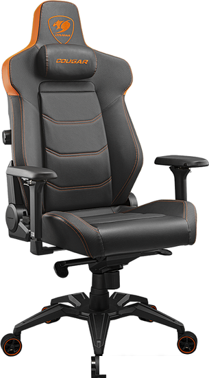 Кресло Cougar Atlant (черный/оранжевый) - фото 1 - id-p215800850