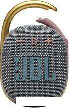 Беспроводная колонка JBL Clip 4 (серый/золотистый), фото 2