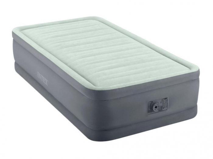 Надувной односпальный матрас кровать для сна Intex Premaire Elevated Airbed 64902 со встроенным насос - фото 1 - id-p216154863