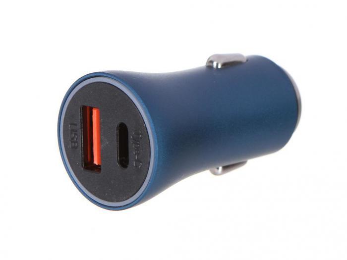 Зарядное устройство Baseus Golden Contactor Max Dual Fast Charger Car Charger U+C 60W Blue CGJM000103 - фото 1 - id-p216343073