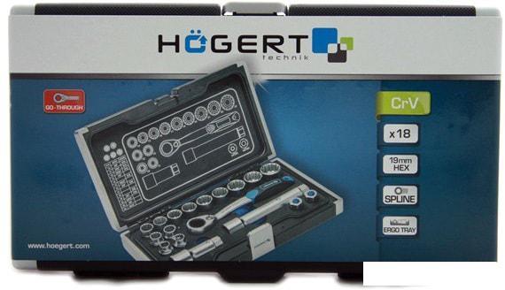 Универсальный набор инструментов Hogert Technik HT1R478 (18 предметов) - фото 5 - id-p216349747
