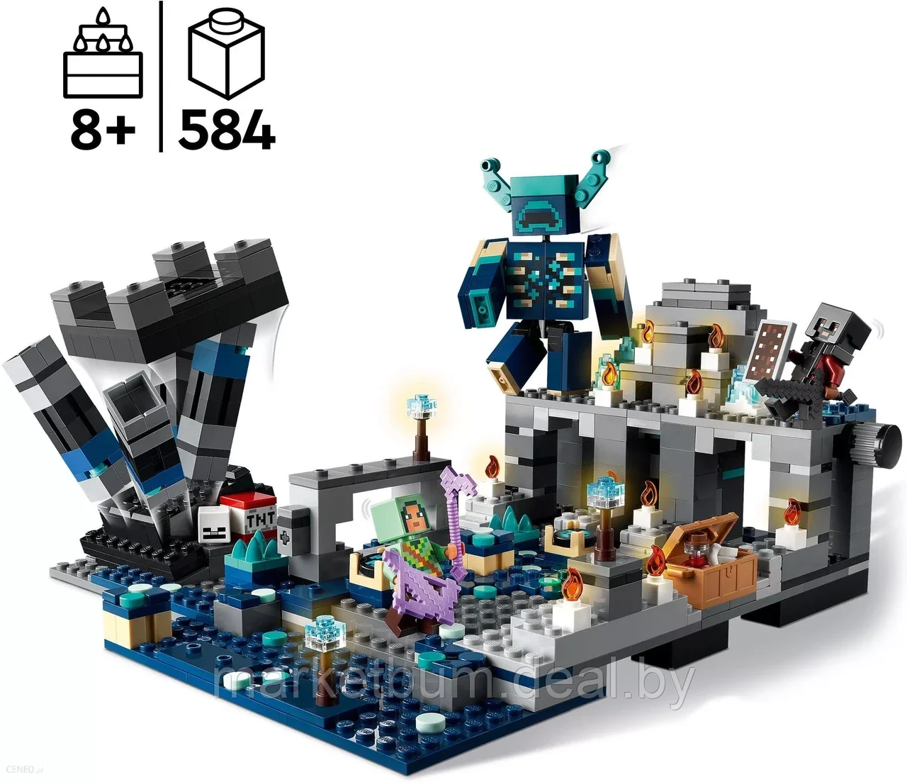 Конструктор LEGO Minecraft 21246, Битва в темной глубине - фото 2 - id-p216454583