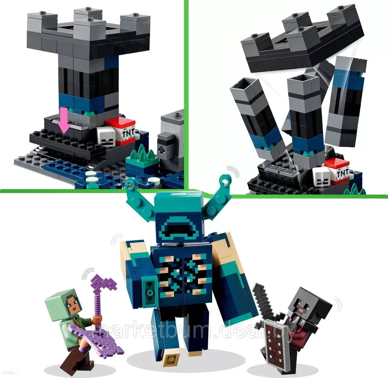 Конструктор LEGO Minecraft 21246, Битва в темной глубине - фото 3 - id-p216454583