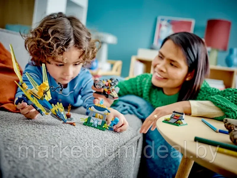 Конструктор LEGO NINJAGO 71798, Битва дракончиков Нии и Арина - фото 9 - id-p216454206