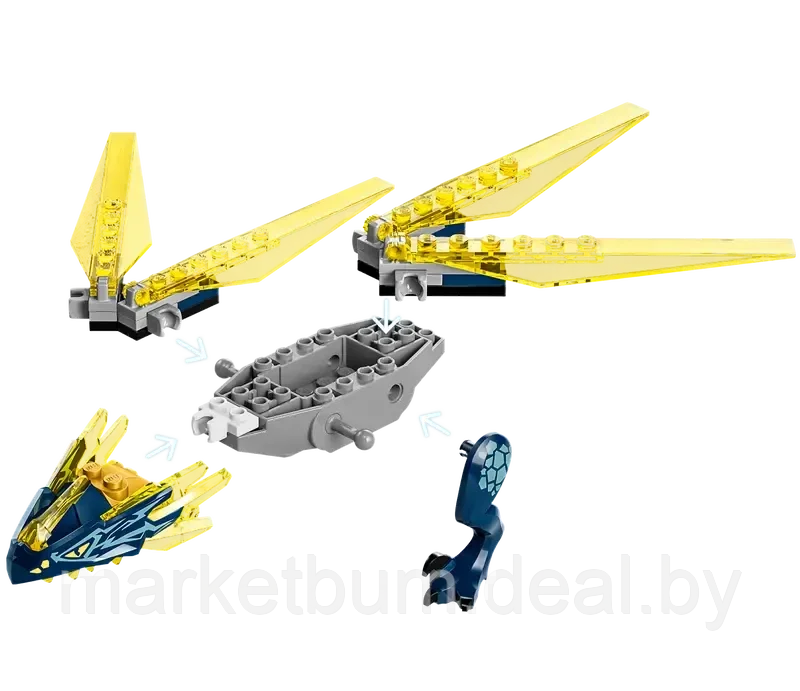 Конструктор LEGO NINJAGO 71798, Битва дракончиков Нии и Арина - фото 7 - id-p216454206