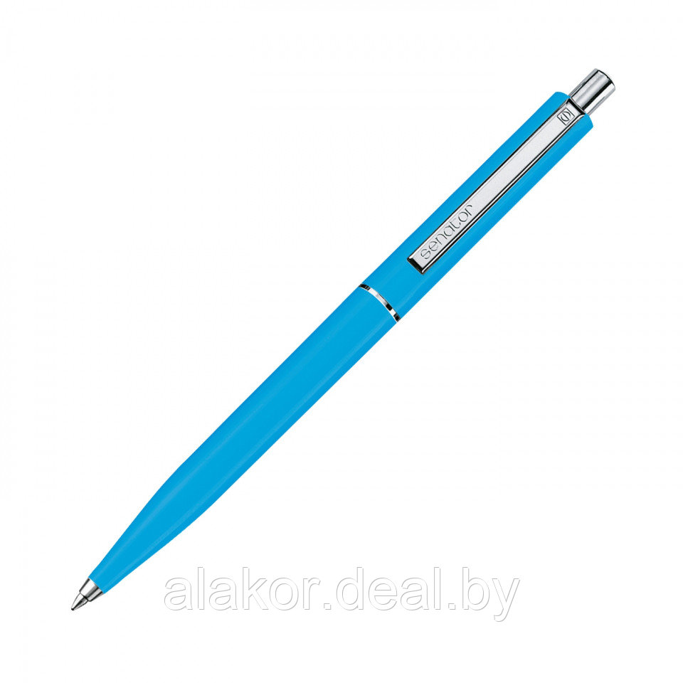 Ручка шариковая автоматическая Senator Point X20, синяя, корпус голубой, 1мм - фото 1 - id-p216457688