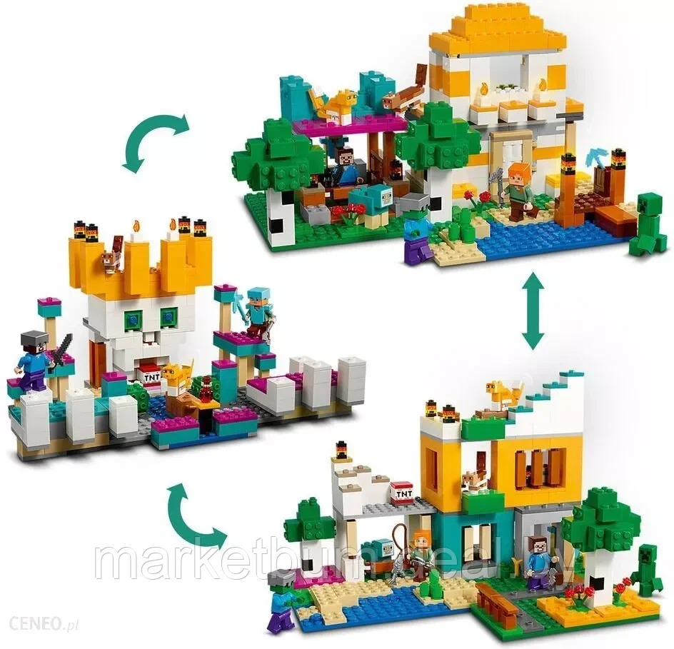 Конструктор LEGO Minecraft 21249 Творческая мастерская 4.0 - фото 4 - id-p216457786
