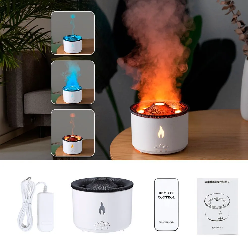 Увлажнитель воздуха Вулкан (аромадиффузор) Volcano Aroma Diffuser J-V19 с пультом ДУ, 360 ml - фото 5 - id-p216459780