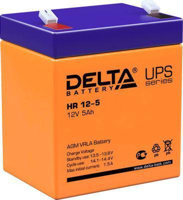 Аккумуляторная батарея для ИБП Delta HR 12-5 12В, 5Ач - фото 1 - id-p213144319