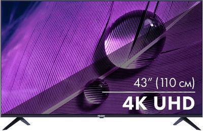 43" Телевизор HAIER Smart TV S1, 4K Ultra HD, черный, СМАРТ ТВ, Android - фото 1 - id-p213144900