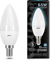 Упаковка ламп LED GAUSS E14, свеча, 6.5Вт, 10 шт. [103101207]