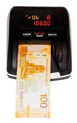 Детектор банкнот DoCash Golf автоматический рубли - фото 3 - id-p213146063