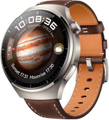 Смарт-часы Huawei Watch 4 Pro Medes-L19L, 1.5", серебристый / темно-коричневый [55020apb] - фото 1 - id-p213146527