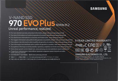 SSD накопитель Samsung 970 EVO Plus MZ-V7S1T0B/AM 1ТБ, M.2 2280, PCIe 3.0 x4, NVMe, M.2 - фото 7 - id-p215431173