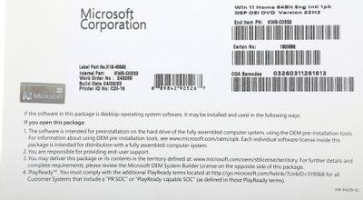 Операционная система Microsoft Windows 11 Домашняя, 64 bit, Eng, DVD, OEM [kw9-00632] - фото 2 - id-p216342394