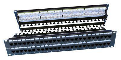 Патч-панель Hyperline (PP3-19-48-8P8C-C6-110D) 19" 2U 48xRJ45 кат.6 UTP - фото 1 - id-p214507096