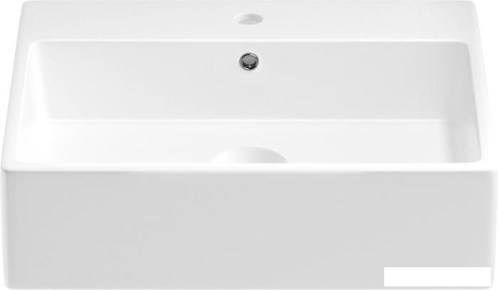 Накладная или настенная раковина Wellsee Graceful Pro 150902000 (50*42 см, прямоугольная, с отверстием под