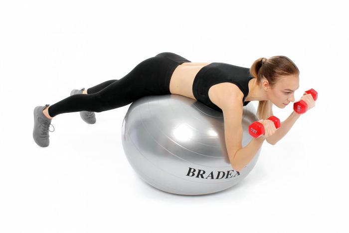 Мяч для фитнеса, полумассажный «ФИТБОЛ-75» (Semi-massage Ball 75 sm), Bradex SF 0357 - фото 2 - id-p216380982