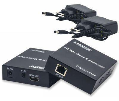 Набор адаптеров аудио-видео PREMIER 5-877-2, HDMI (f) - RJ45 , ver 1.4, черный - фото 3 - id-p215524973