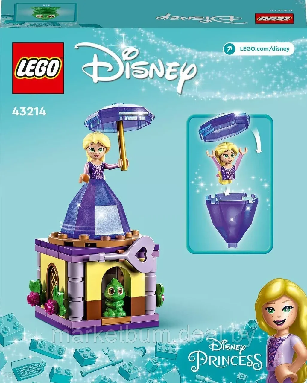 Конструктор LEGO Disney Princess 43214, Вращающаяся Рапунцель - фото 2 - id-p216465112