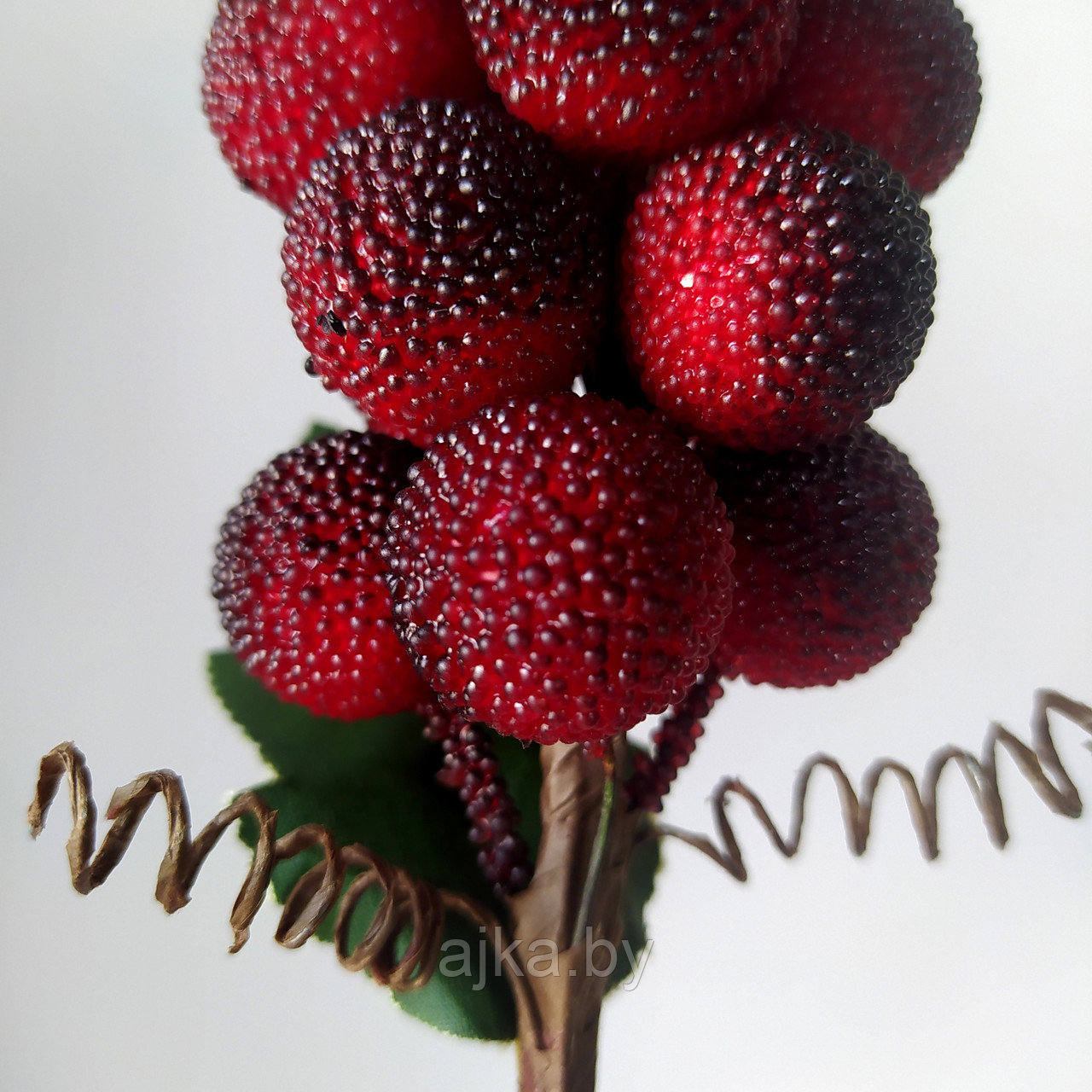 Ветка ягод Ежевика 20 см, красно-черный - фото 4 - id-p216478283