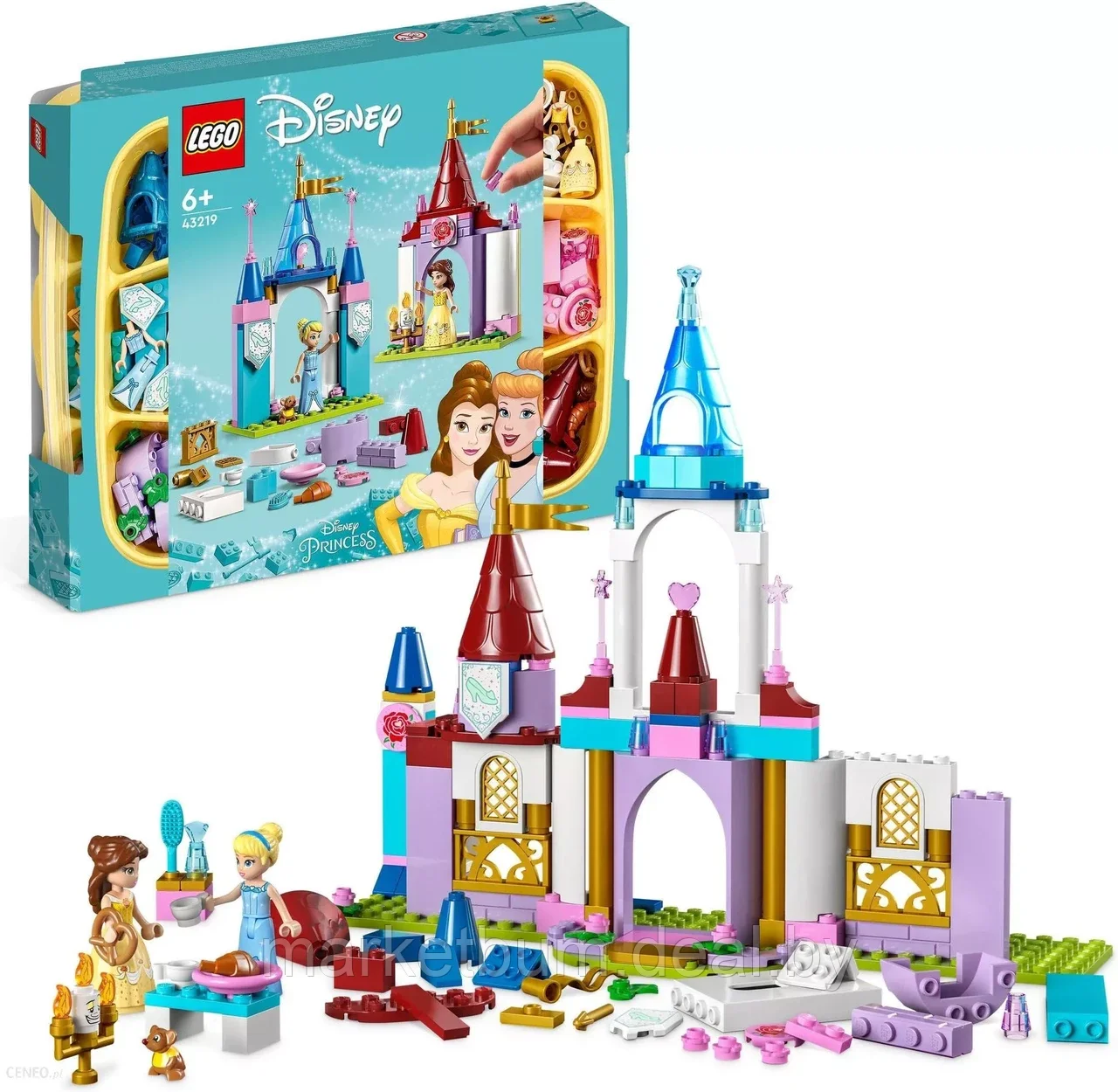 Конструктор LEGO Disney 43219, Креативные замки принцесс Диснея - фото 1 - id-p216478304