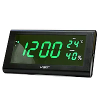 Большие настенные электронные часы LED CLOCK VST-795S Крупные Цифры Цвет подсветки :зеленый , белый