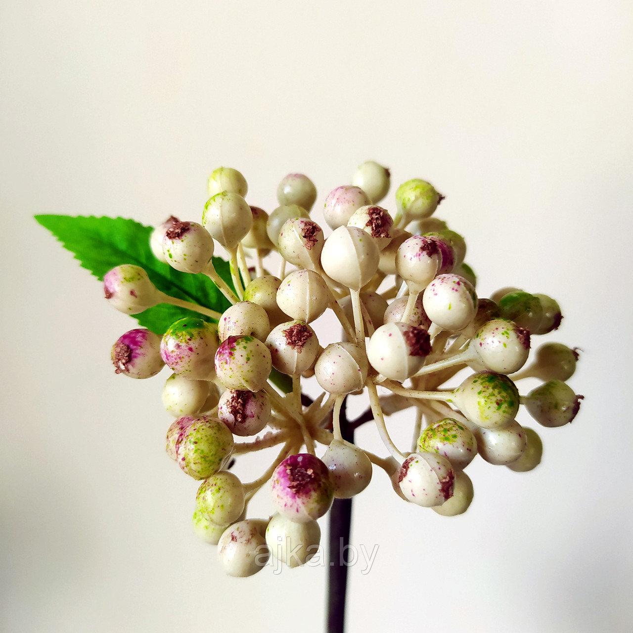 Ветка ягод 26 см, бело-розовый - фото 3 - id-p216480931