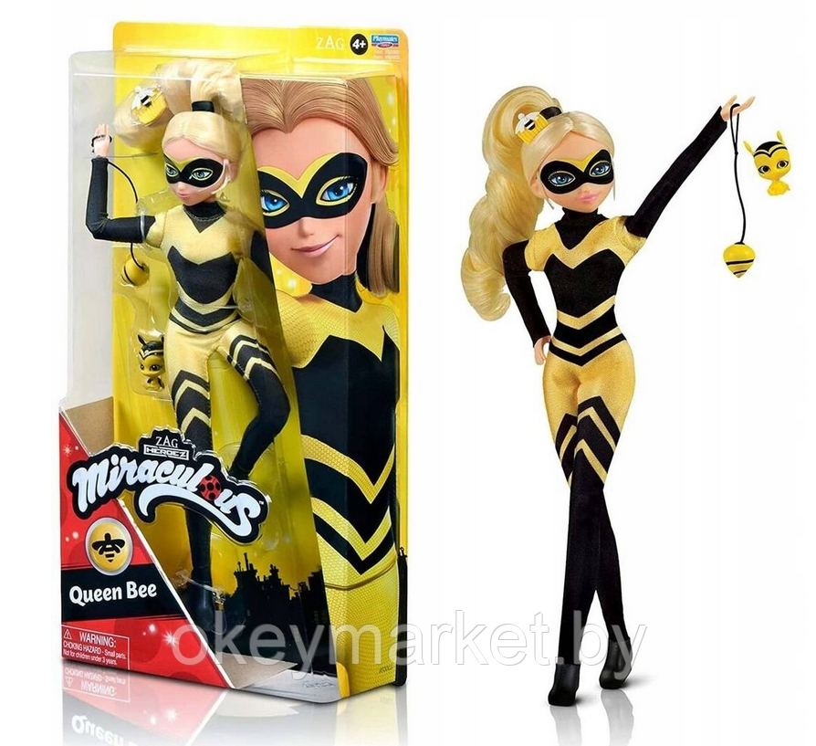 Кукла Леди Баг и Супер-кот , Леди Пчела с аксессуарами 27 см , Miraculous, 50003