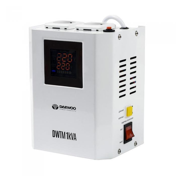 Однофазный релейный стабилизатор напряжения настенный DAEWOO DW-TM1kVA для газовых котлов кондиционера - фото 1 - id-p215920442