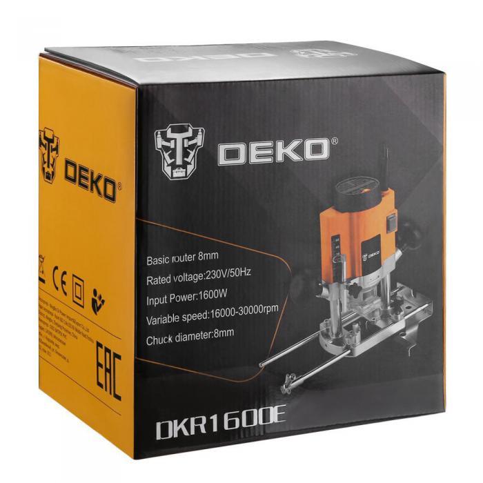Профессиональный ручной электрический фрезер по дереву DEKO DKR1600E - фото 5 - id-p215920464