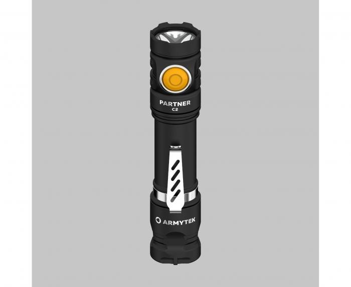 Фонарь Armytek Partner C2 Magnet USB Белый - фото 2 - id-p215944973