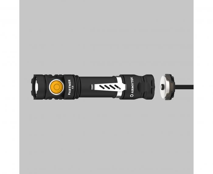 Фонарь Armytek Partner C2 Magnet USB Белый - фото 3 - id-p215944973