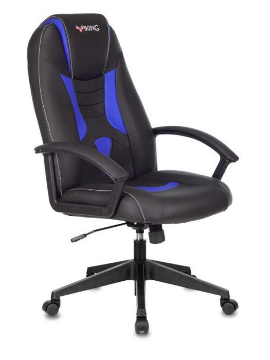 Компьютерное кресло Zombie 8 игровое геймерское синее из экокожи эргономичное для геймера на колесиках - фото 1 - id-p216343584