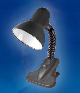 Настольная лампа на прищепке UNIEL 00754 TLI-202 черный светильник для школьника - фото 1 - id-p216153576