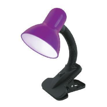 Настольная лампа на прищепке UNIEL 09408 TLI-222 фиолетовый светильник для школьника - фото 1 - id-p216153580