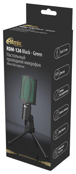 Настольный игровой микрофон RITMIX RDM-126 BLACK-GREEN - фото 5 - id-p216153707