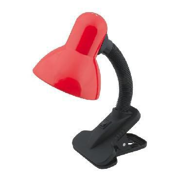 Настольная лампа на прищепке UNIEL TLI-206 красный светильник - фото 1 - id-p216153740