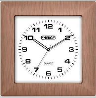 Настенные квадратные часы стрелки кварцевые ENERGY EC-14 интерьерные оригинальные для спальни дома