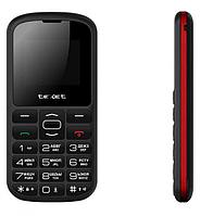 Кнопочный мобильный телефон TEXET TM-B316 Черный-красный