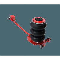 Домкрат подкатной пневматический 3т(6-12bar, h min 135мм, h max 420мм, 3 подушки, Ø270мм)