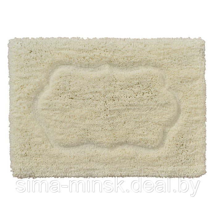 Набор ковриков для ванной, размер 60х100 см, 50х70 см, цвет крем - фото 6 - id-p216483141