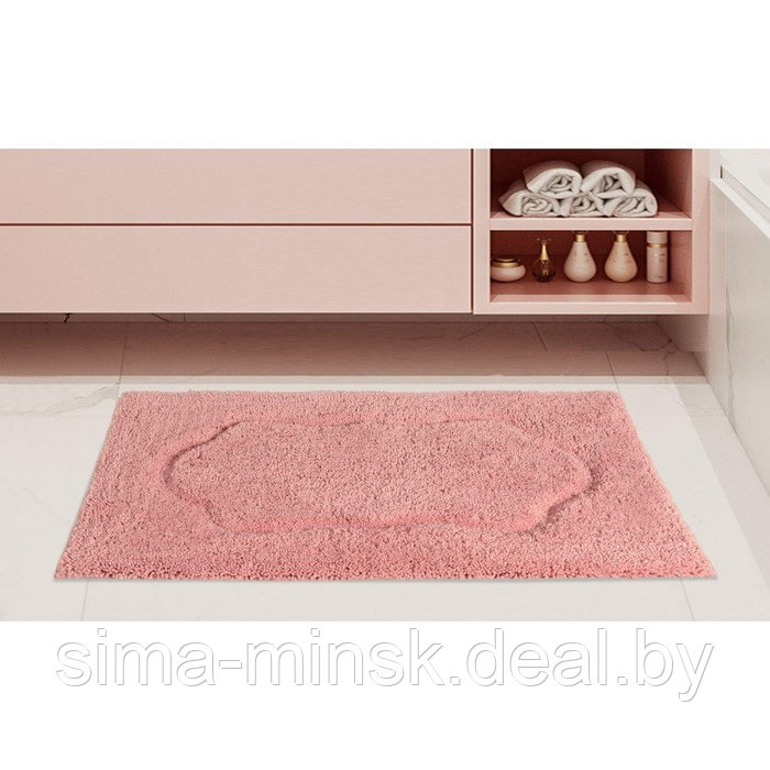 Набор ковриков для ванной, размер 60х100 см, 50х70 см, цвет пепельная роза - фото 1 - id-p216483142