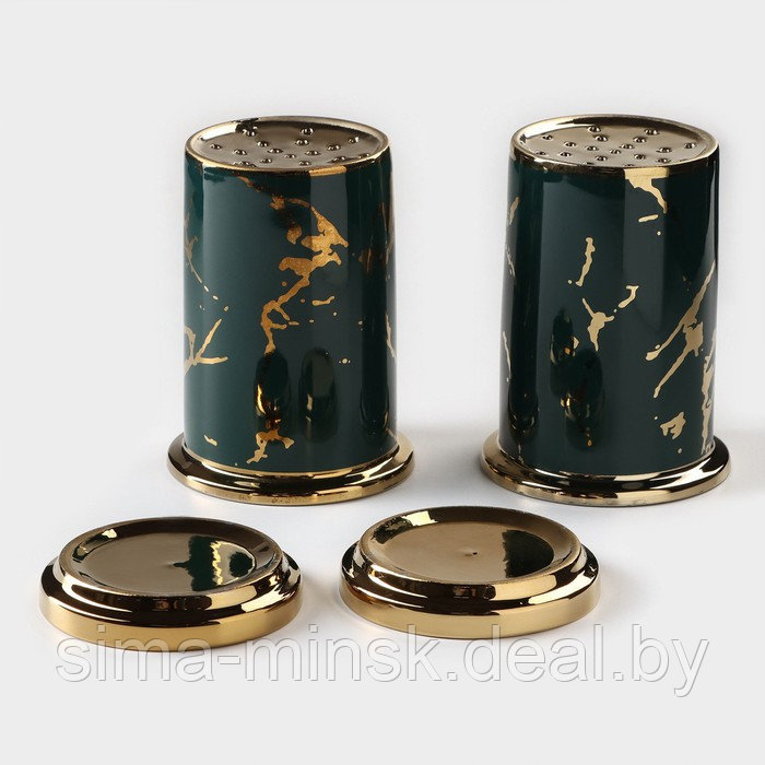 Набор подставок для столовых приборов Gold, 19,5×9×18,5 см, цвет зелёный - фото 4 - id-p216485165