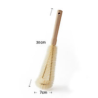 Щетка для мытья банок с деревянной ручкой 28х7 см. (QQH22-16)