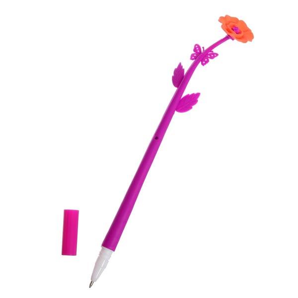 Ручка цветок гелевая Calligrata Мак - фото 4 - id-p216486476