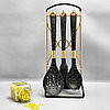 Набор кухонных силиконовых принадлежностей Diamond 7 предметов на подставке  Белый мрамор, фото 6